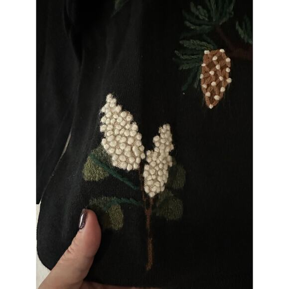 Vintage Marisa Christina Christmas 2003 Black Sweater L - Picture 3 of 8